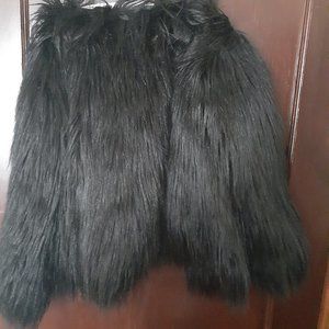 Black faux jacket